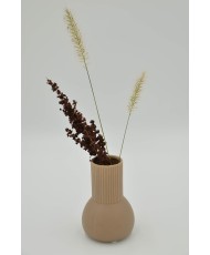 Keramik Vase "Alma" taupe