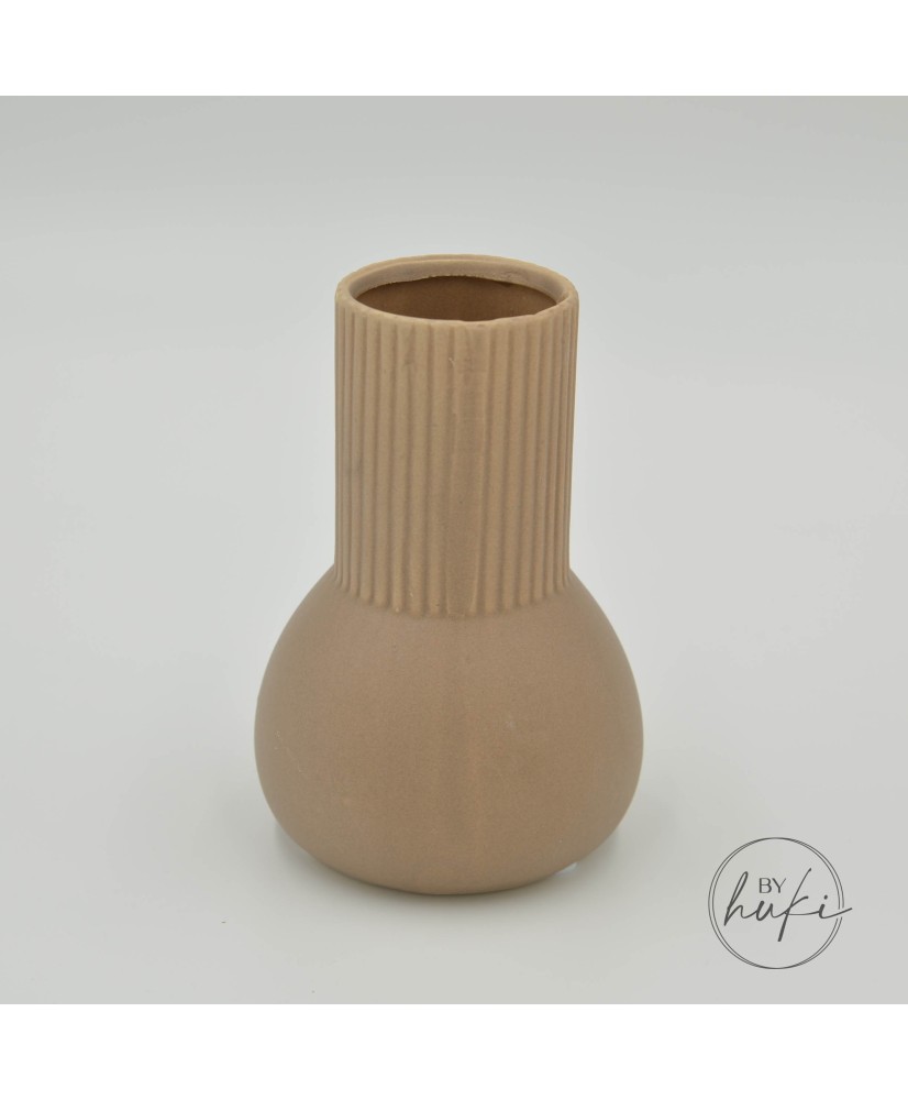 Keramik Vase "Alma" taupe