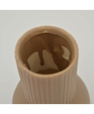 Keramik Vase "Alma" taupe